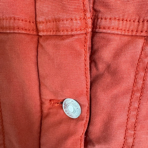 Women's Anthropologie Pilcro Shacket Jacket Orange Salmon Size XL - Picture 4 of 6